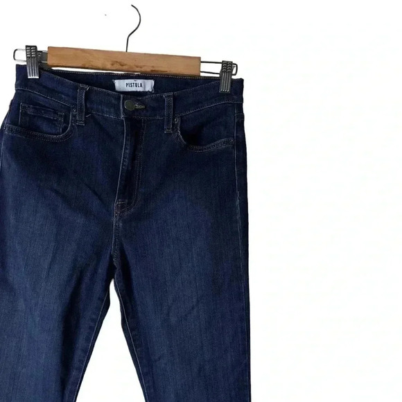 Revolve Pistola High Rise Dark Wash  Skinny Jeans Size 27 - Picture 3 of 8